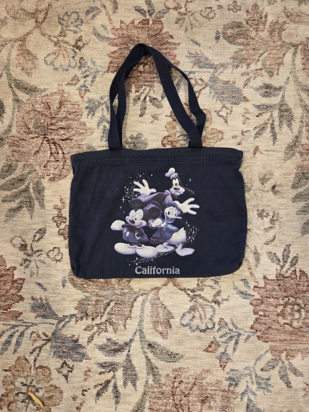 Vintage Disney California Navy Tote